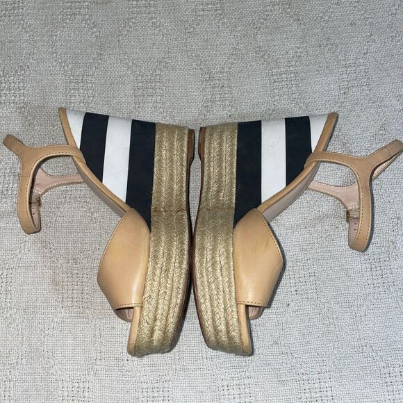 Kate Spade Women’s Slingback Espadrilles Size 6 M Tan Leather Going Out Party - Picture 5 of 12